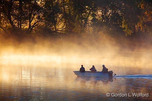 Fishing A Misty River_22528.jpg - Rideau Canal Waterway photographed near Smiths Falls, Ontario, Canada.